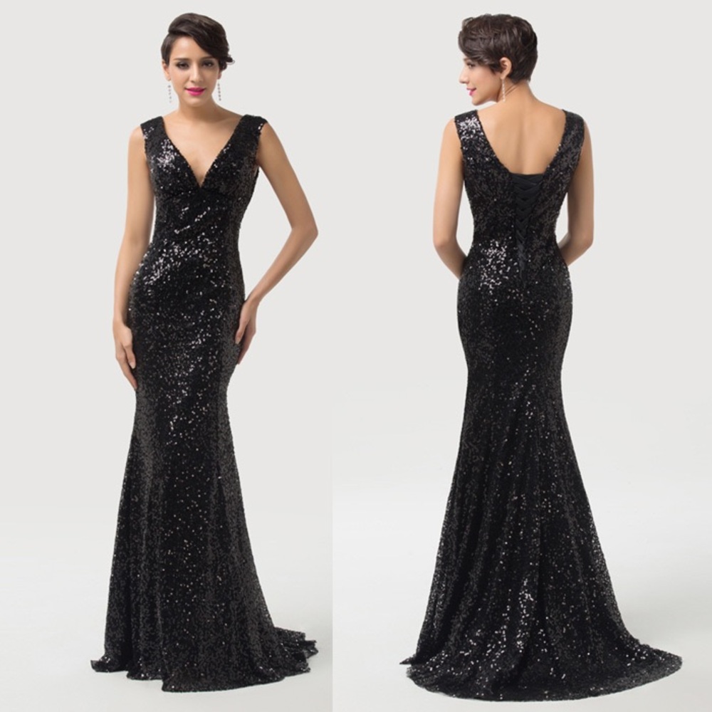 Grace Karin Sequin Evening Gown Size 14